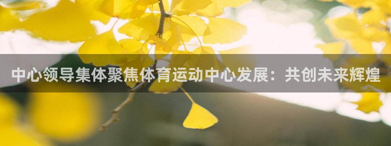 杏悦体育1招商：中心领导集体聚焦体育运动中心发展：共创未来辉煌